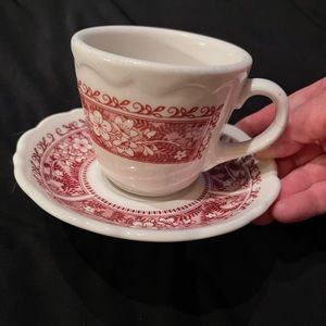 Strawberry transferware lot! No chips no cracks!